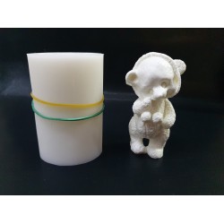 Молд силіконовий 3D Ведмедики в піжамі №2 (стоїть)